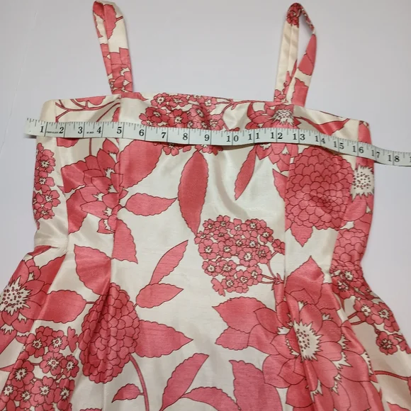 Dressbarn Floral Satin-Look Fit & Flare Dress – Size 4 - Picture 12 of 16